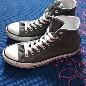 Grey high top Converse